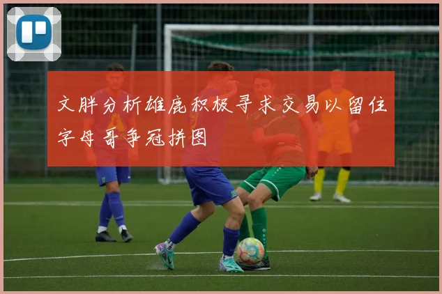 文胖分析雄鹿积极寻求交易以留住字母哥争冠拼图